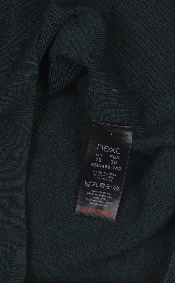 Womens UK Size 10 Next Green Pullover Jumper