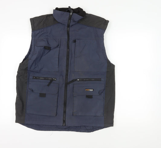 Fortress Blue Zipped Waistcoat M - Men's Bodywarmer
