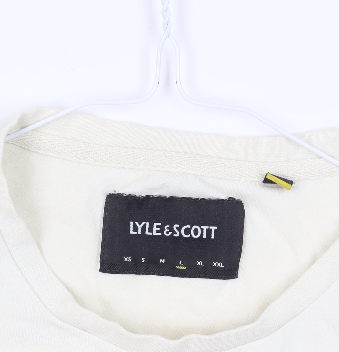 Lyle & Scott Beige Red Striped T-Shirt Size L