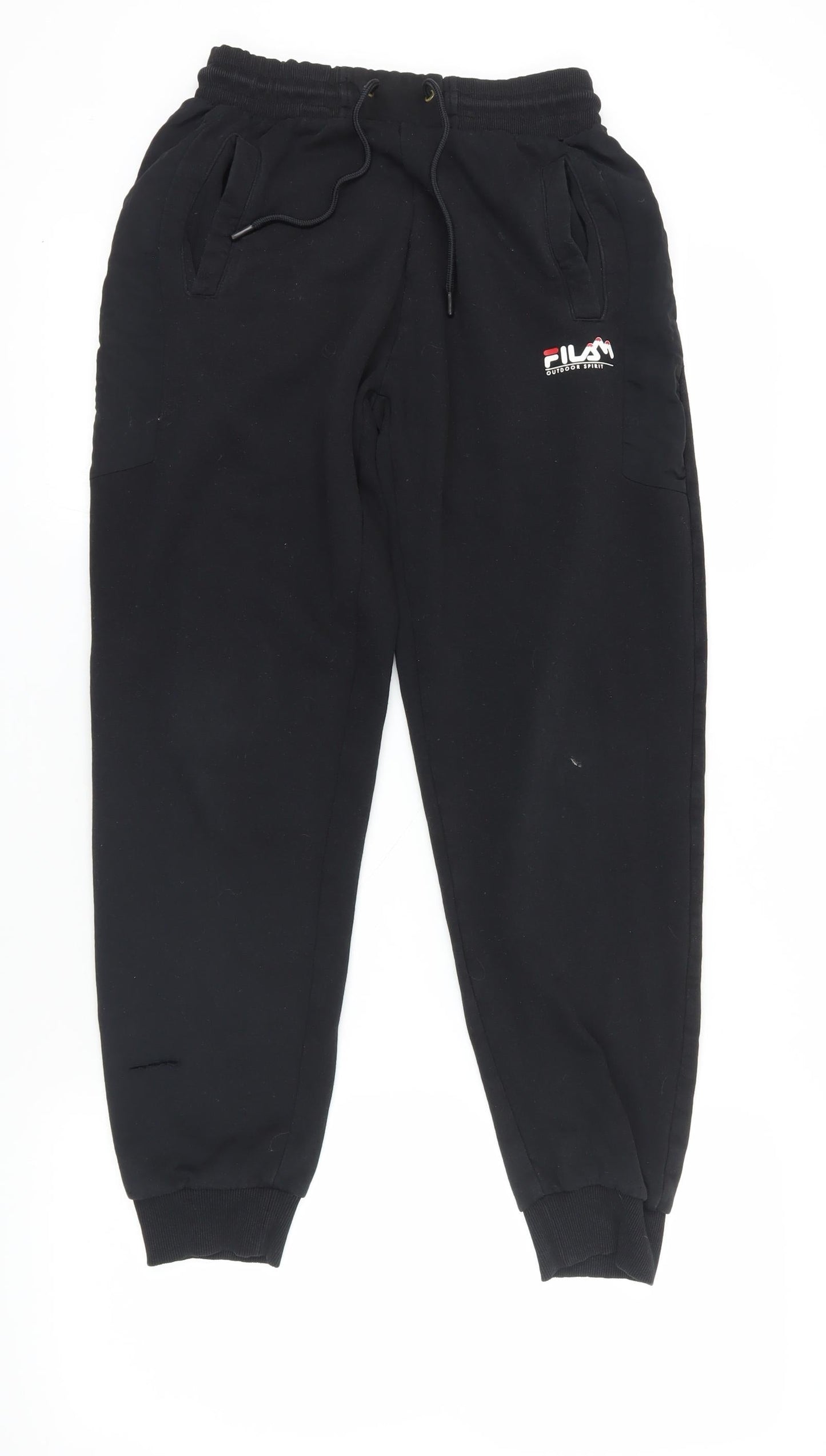 Fila Black Jogger Trousers, Size S, Casual Style