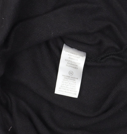 Cyrus Black 3/4 Sleeve Grommet T-Shirt, Size L