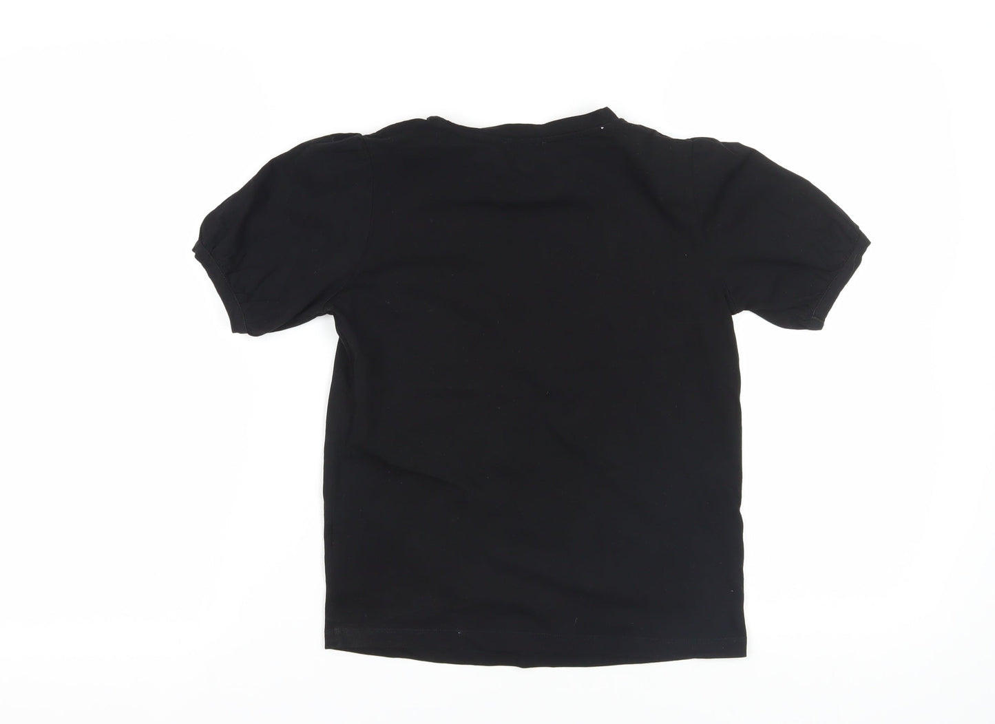 Womens UK Size 6 Warehouse Black Basic T-Shirt
