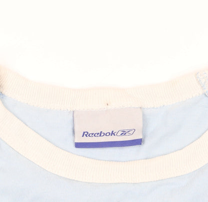 Reebok Blue Colourblock T-Shirt Medium Sportswear