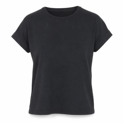 Womens UK Size M CULTURE Black Basic T-Shirt