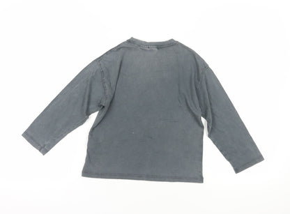 Zara Grey Barbie Graphic Long Sleeve T-Shirt 6-7 Years