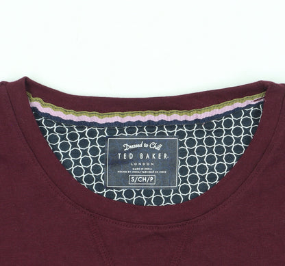 Ted Baker Red Long Sleeve Men's T-Shirt Size S