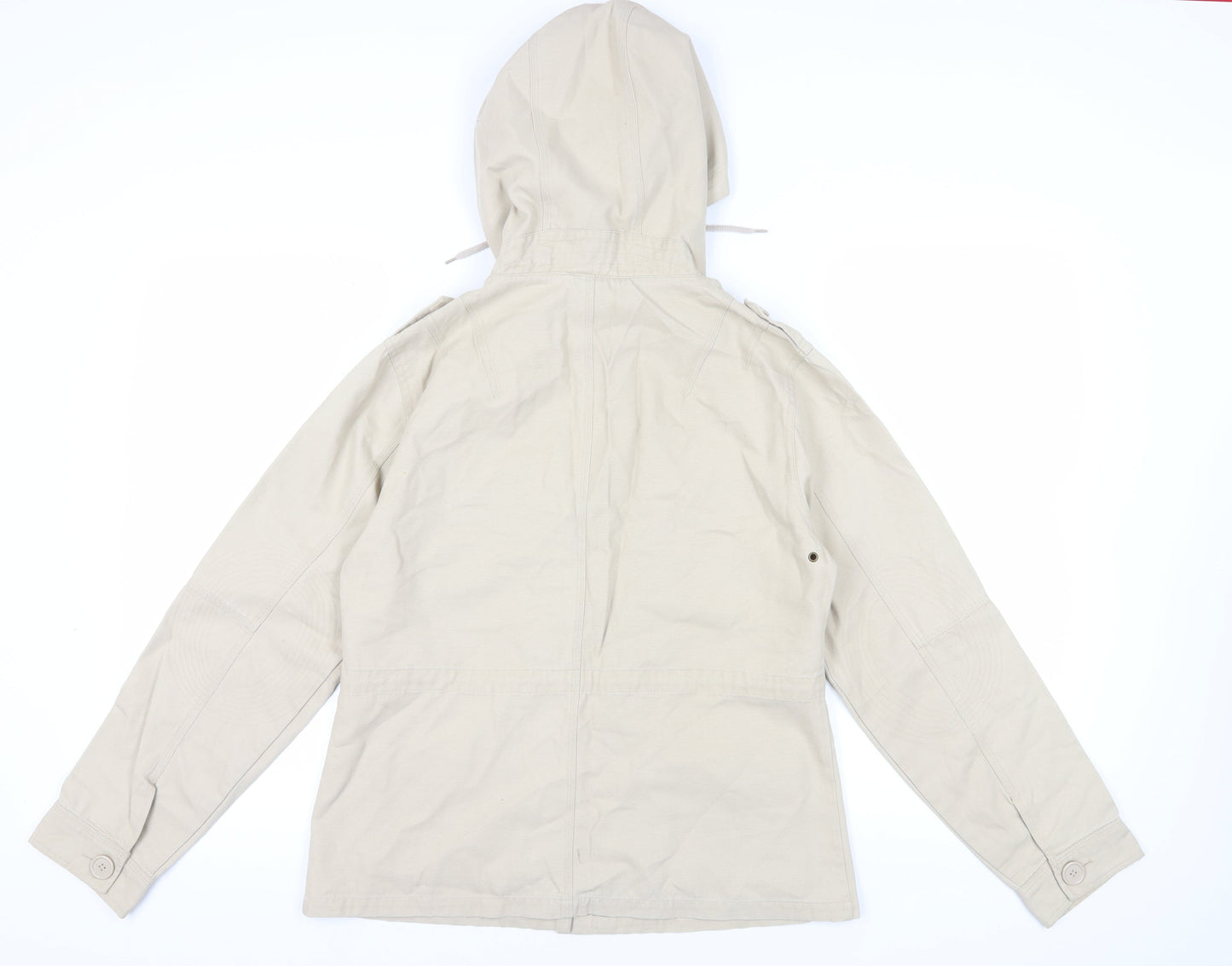 Womens UK Size 14 Alibi Beige Parka Coat