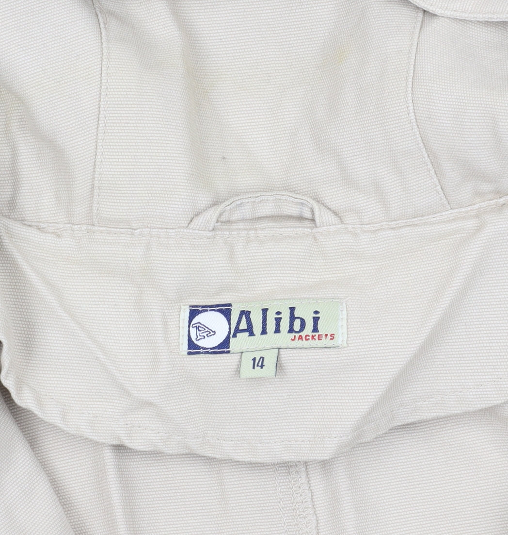 Womens UK Size 14 Alibi Beige Parka Coat