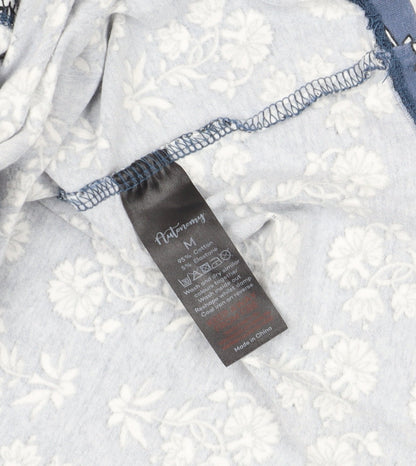 Autonomy Blue Floral 3/4 Sleeve Tunic M