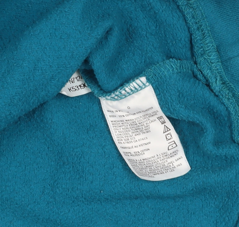Mens UK Size L Nautica Blue 1/4 Zip Sweatshirt