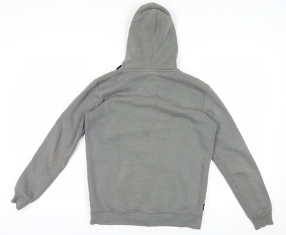 Mens UK Size S Gym King Grey Full Zip Hoodie