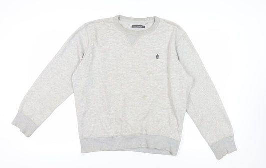 Mens UK Size L French Connection Grey Pullover Sweatshirt