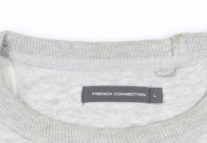 Mens UK Size L French Connection Grey Pullover Sweatshirt