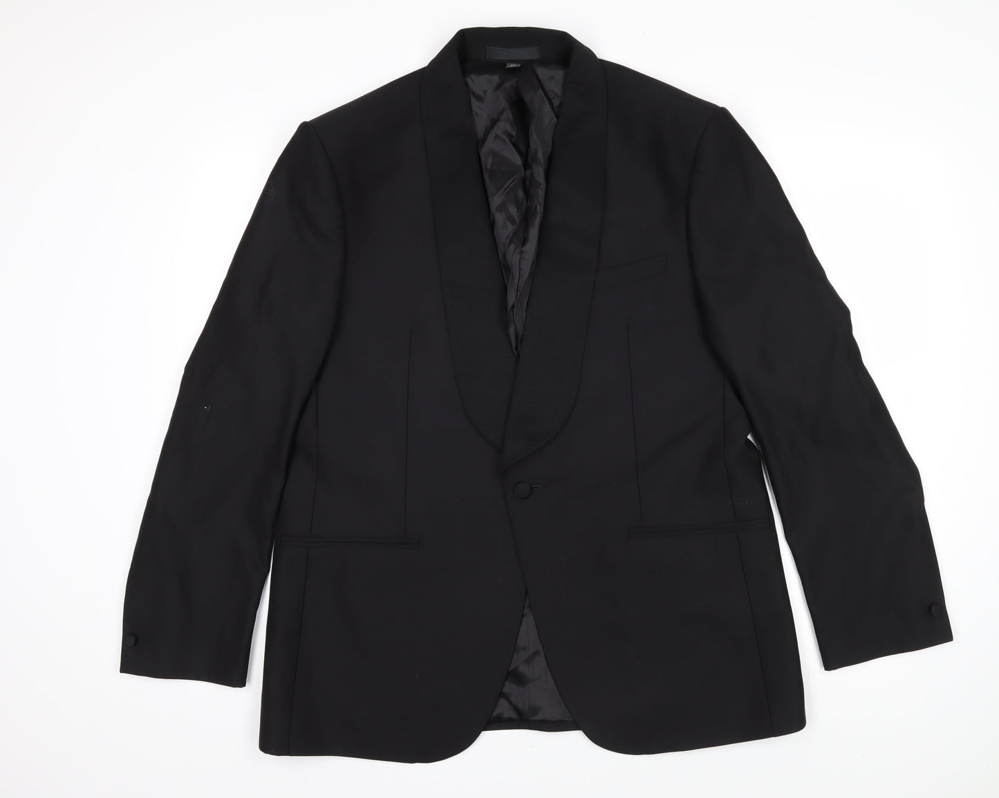 Mens UK Size XL Marks and Spencer Regular Black Suit Jacket
