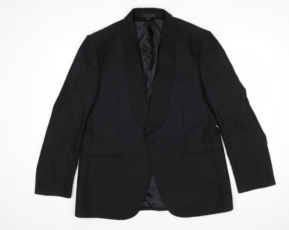 Mens UK Size XL Marks and Spencer Regular Black Suit Jacket