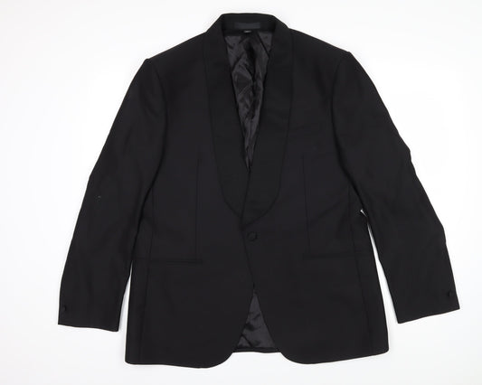 Mens UK Size XL Marks and Spencer Regular Black Suit Jacket