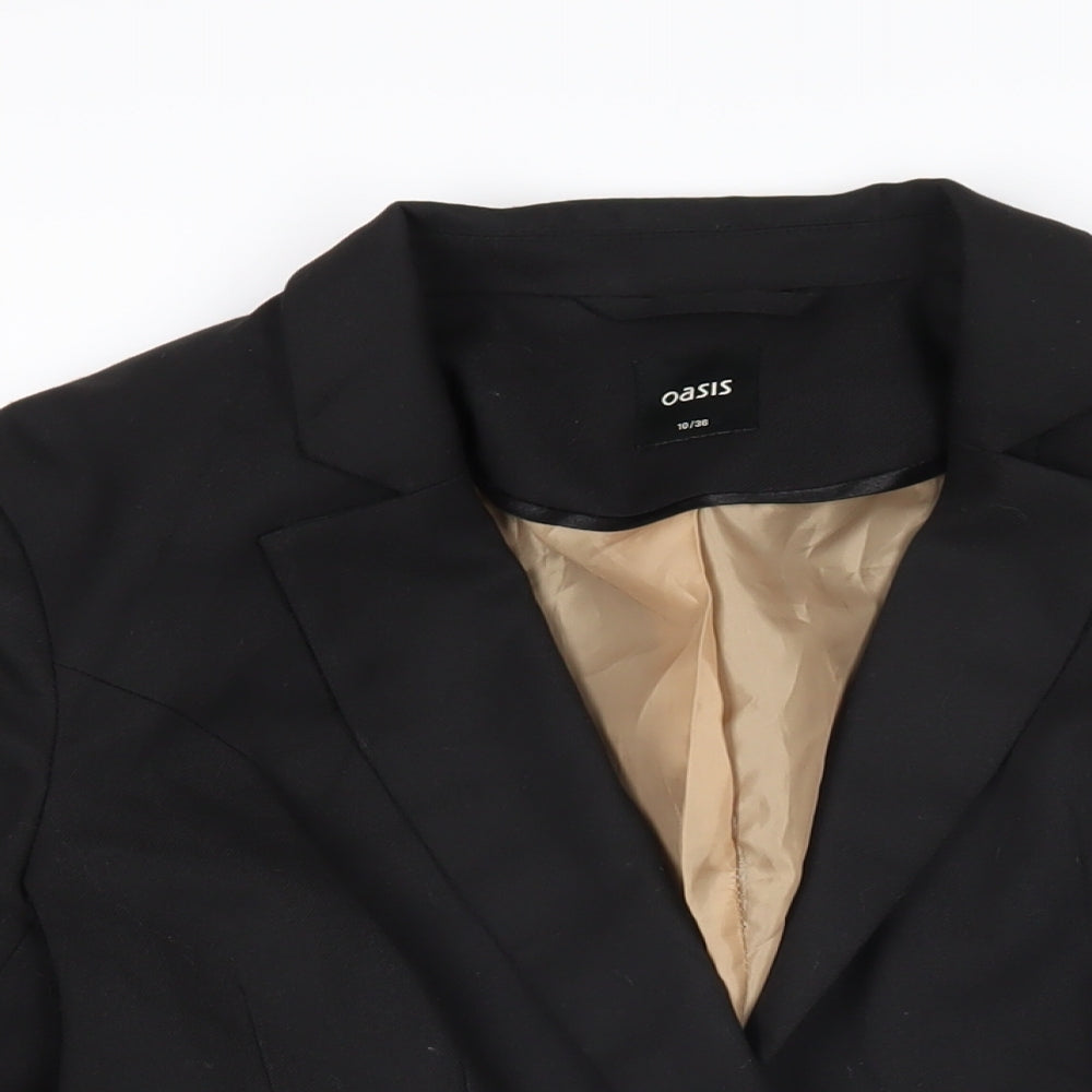 Womens UK Size 10 Oasis Black Jacket