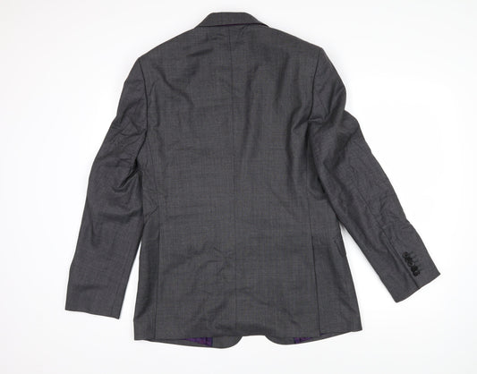 Mens UK Size 38 Duchamp Regular Grey Suit Jacket