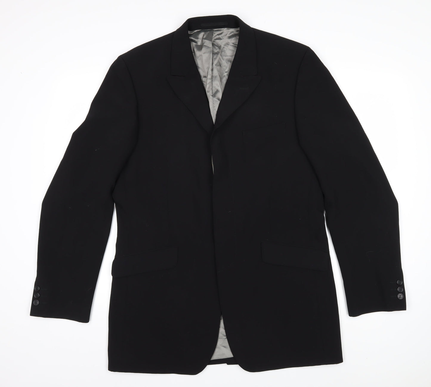 Mens UK Size 40 Jonathan Adams Regular Black Suit Jacket