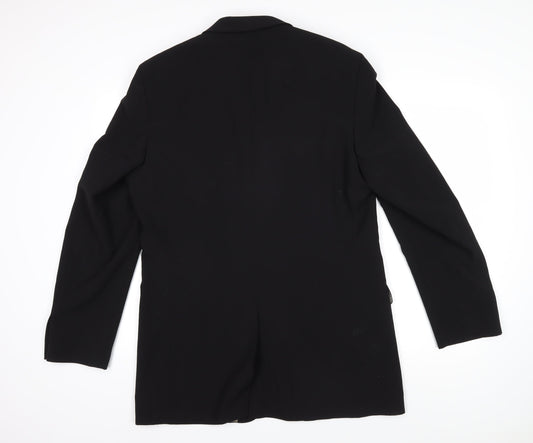 Mens UK Size 40 Jonathan Adams Regular Black Suit Jacket