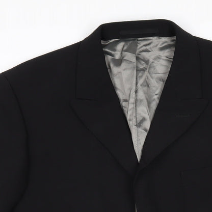 Mens UK Size 40 Jonathan Adams Regular Black Suit Jacket