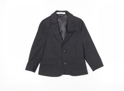 Marks and Spencer Boys Grey Ikat Jacket Blazer Size 2-3 Years Button