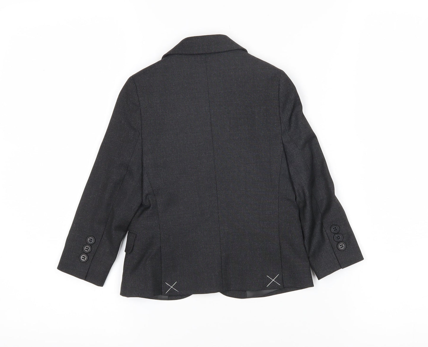 Marks and Spencer Boys Grey Ikat Jacket Blazer Size 2-3 Years Button