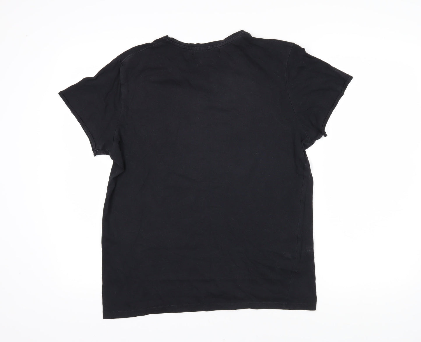 Womens UK Size M Twisted Soul Black Basic T-Shirt