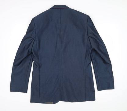 Mens UK Size 38 Greenwoods Regular Blue Suit Jacket