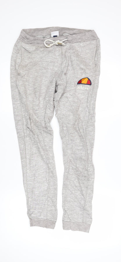 Womens UK Size S ellesse Regular Fit Jogger Brown Trousers