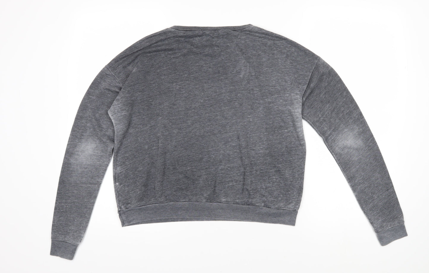 Womens UK Size L Pull&Bear Grey Pullover Sweatshirt