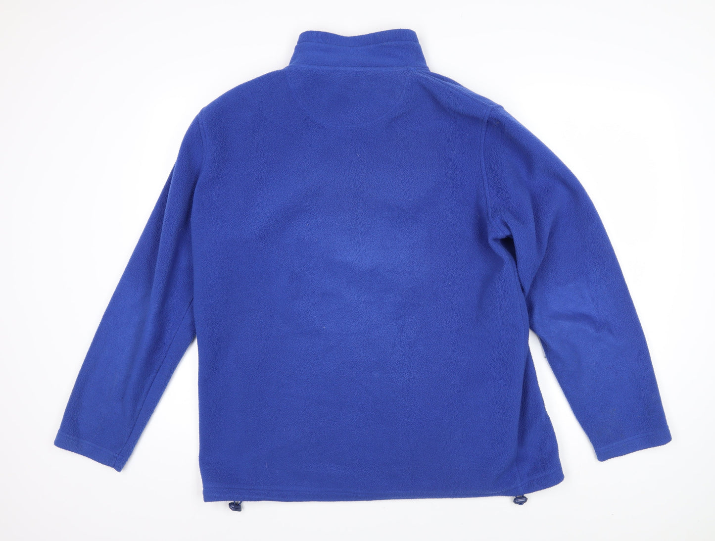 Cotton Traders Womens Blue Polyester Full Zip Sweatshirt Size L Zip