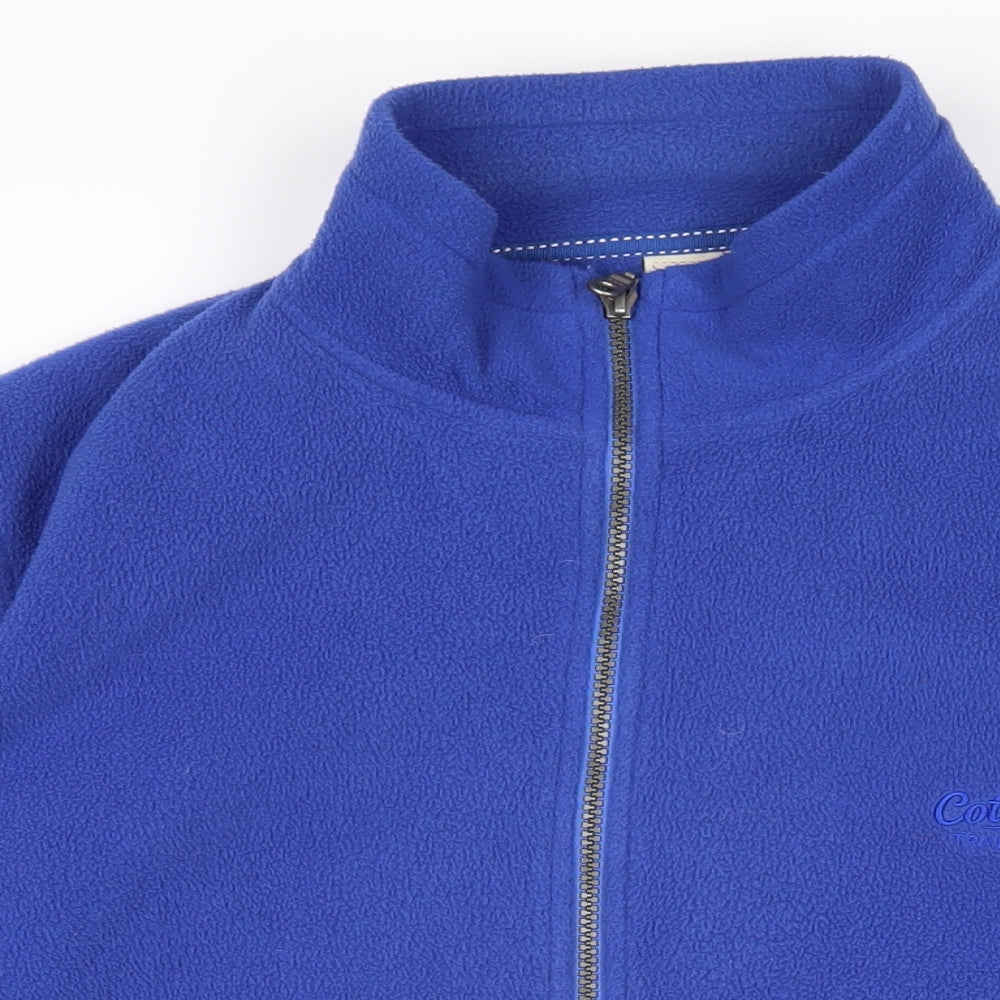 Cotton Traders Womens Blue Polyester Full Zip Sweatshirt Size L Zip