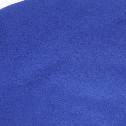 Cotton Traders Womens Blue Polyester Full Zip Sweatshirt Size L Zip