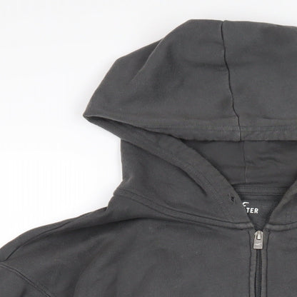 Hollister Womens Grey Houndstooth Polyester Full Zip Hoodie Size L Zip - Hotel Audubon de Paris France 1987