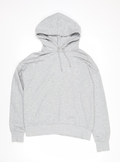 USA Pro Womens Grey Polyester Pullover Hoodie Size 14 Pullover