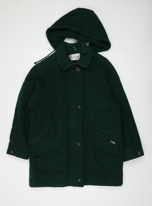 Womens UK Size S Dannimac Green Overcoat