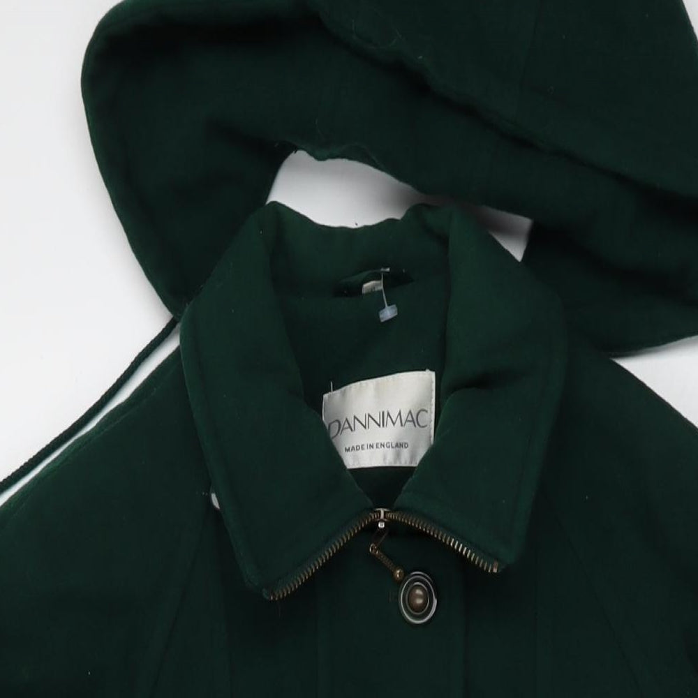 Womens UK Size S Dannimac Green Overcoat