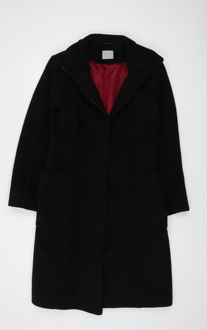 Womens UK Size 10 Oasis Black Overcoat
