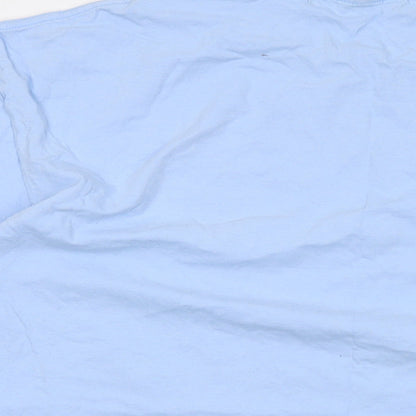 Philosophy Football Mens Blue Cotton T-Shirt Size 2XL Crew Neck - MCFC 2023