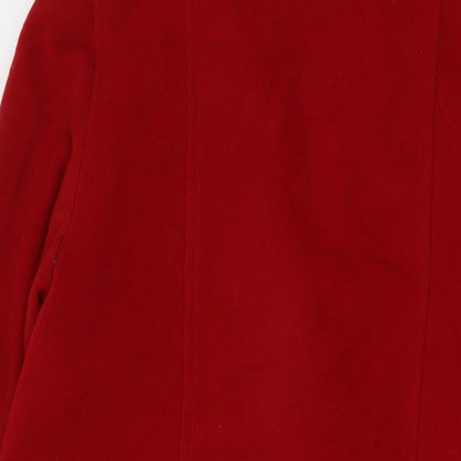 Womens UK Size 12 Kesta Red Overcoat