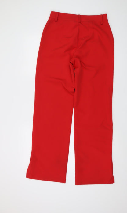 Sanctuary Womens Red Polyester Trousers Size 26 in L32 in Regular Button