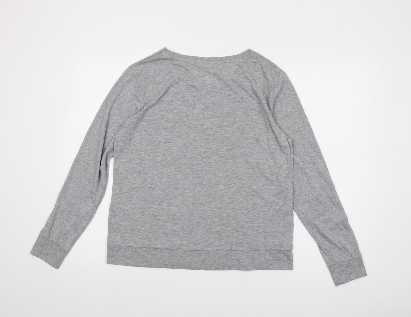 Womens UK Size M Disney Grey Basic T-Shirt