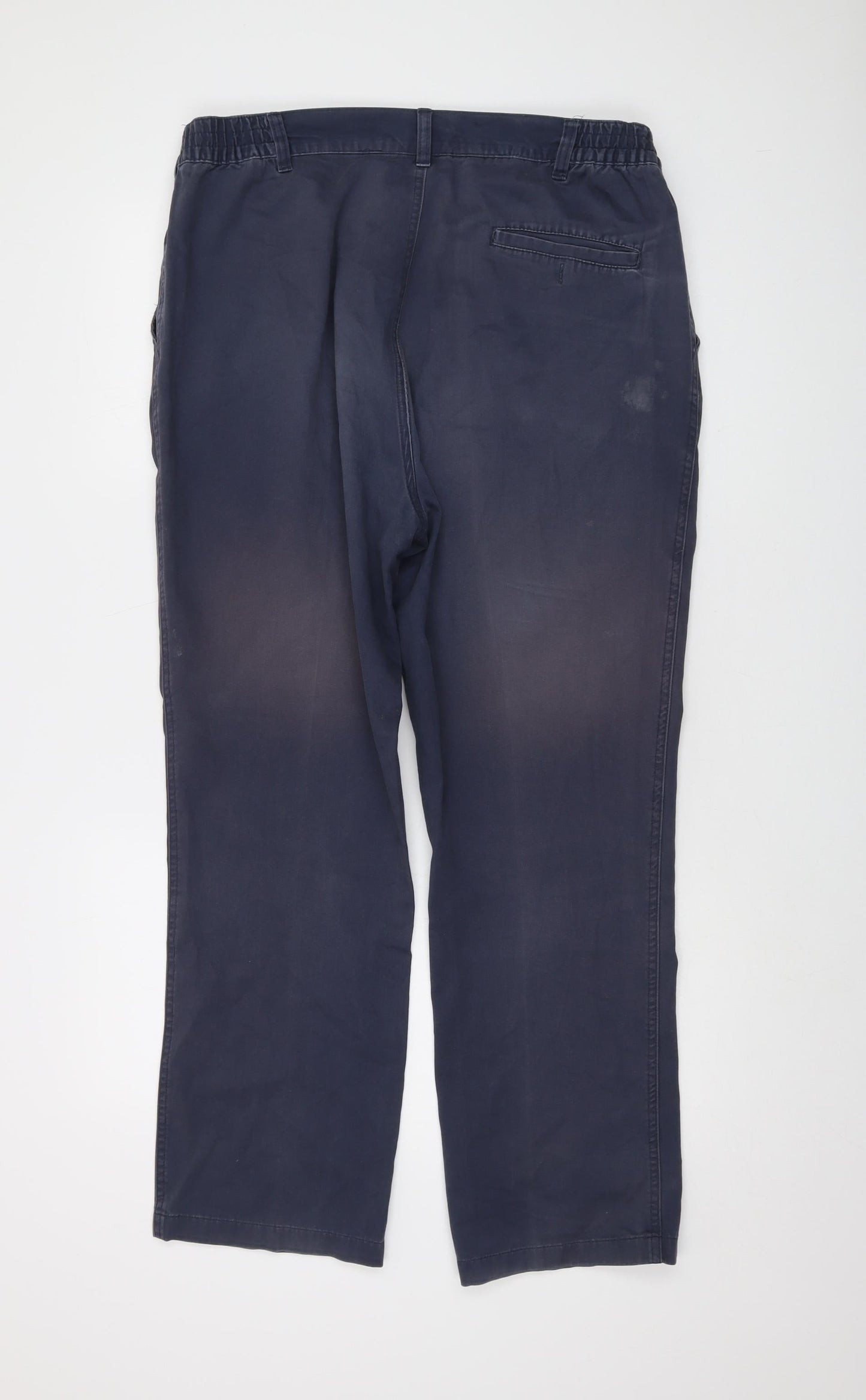 Mens UK Size 36 in Cotton Traders Regular Fit  Blue Trousers