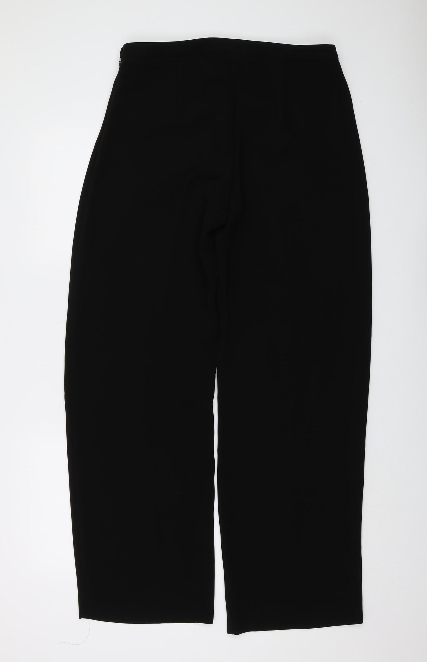 Yessica Womens Black Polyester Trousers Size 14 L31 in Regular Zip