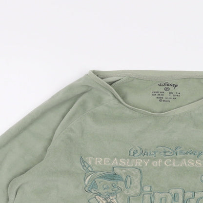 Womens UK Size 6 Disney Green Pullover Sweatshirt