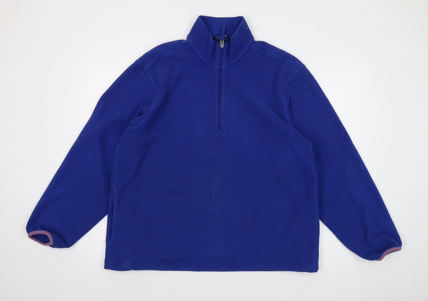 Mens UK Size L Lands' End Blue Pullover Sweatshirt