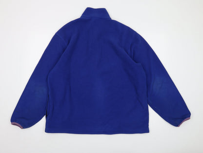 Mens UK Size L Lands' End Blue Pullover Sweatshirt