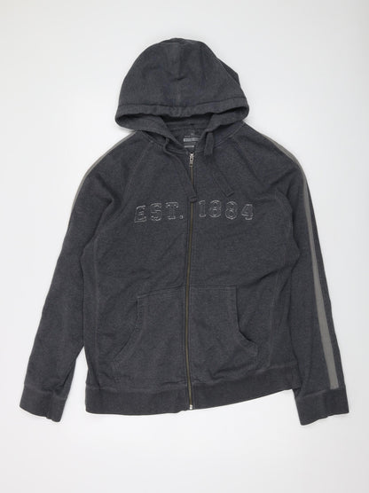 Mens UK Size L Blue Harbour Grey Full Zip Hoodie