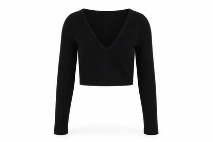 Womens UK Size XS Urban Outfitters Black Cropped T-Shirt